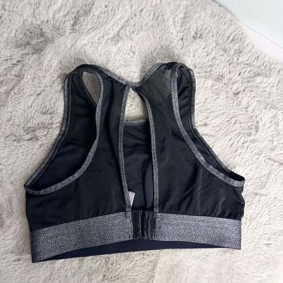 Aerie Black Sports Bra with Mesh Detail Size Small - Picture 5 of 6
